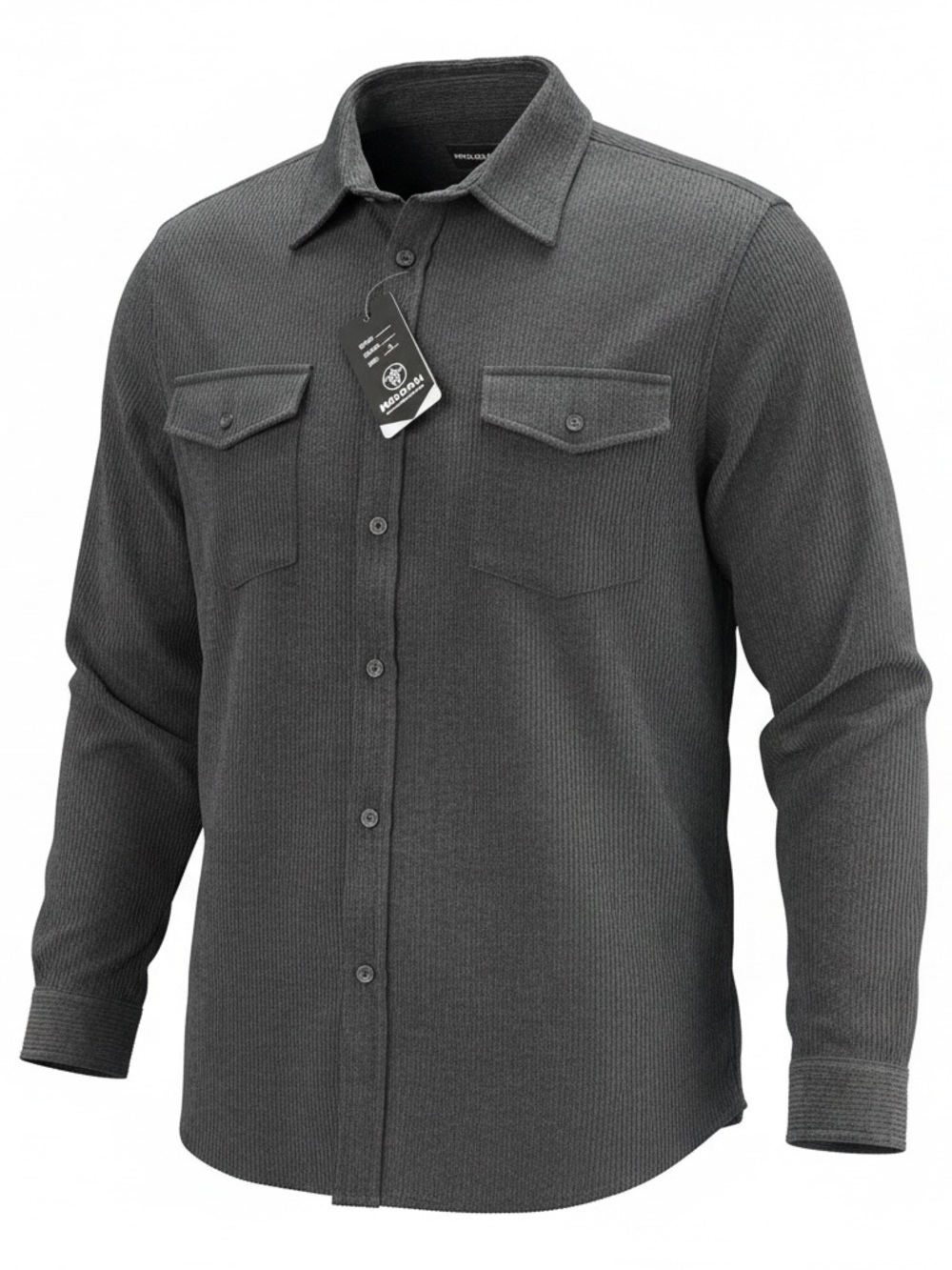Molokai Surf Co. Men’s Small Black Corduroy Button-Up Shirt NWT